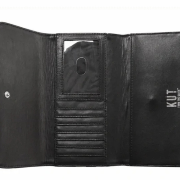 Kut from the kloth black and white striped wallet with Dust Bag - Picture 10 of 11